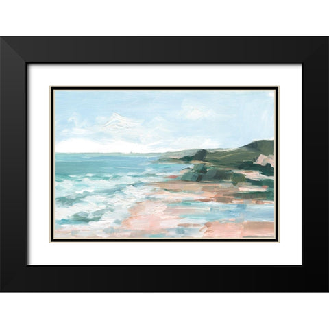 Coral Sand Beaches I Black Modern Wood Framed Art Print with Double Matting by Harper, Ethan