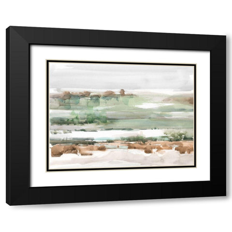 Turquoise and Clay I Black Modern Wood Framed Art Print with Double Matting by Harper, Ethan