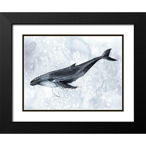 Deep Diver II Black Modern Wood Framed Art Print with Double Matting by Popp, Grace