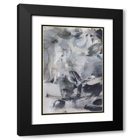 Black and White Mix I Black Modern Wood Framed Art Print with Double Matting by Long, Christina