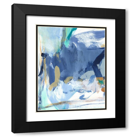 Blue Room II Black Modern Wood Framed Art Print with Double Matting by Long, Christina