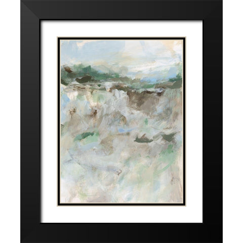 Far Away Hills I Black Modern Wood Framed Art Print with Double Matting by Long, Christina