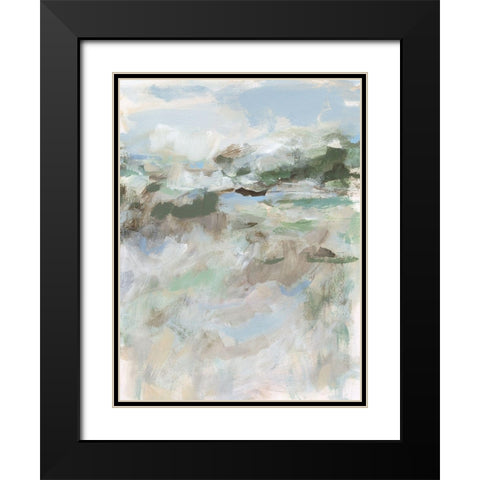 Far Away Hills II Black Modern Wood Framed Art Print with Double Matting by Long, Christina