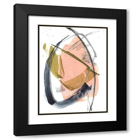 Orbital Marks I Black Modern Wood Framed Art Print with Double Matting by Goldberger, Jennifer