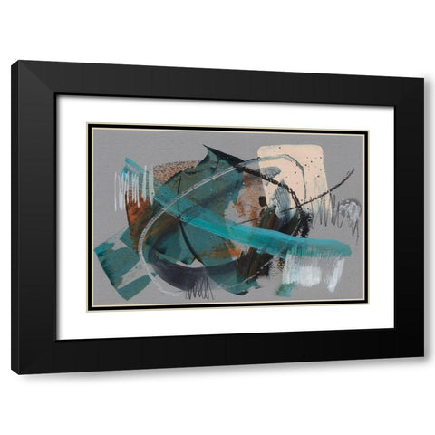 Orbits I Black Modern Wood Framed Art Print with Double Matting by Goldberger, Jennifer