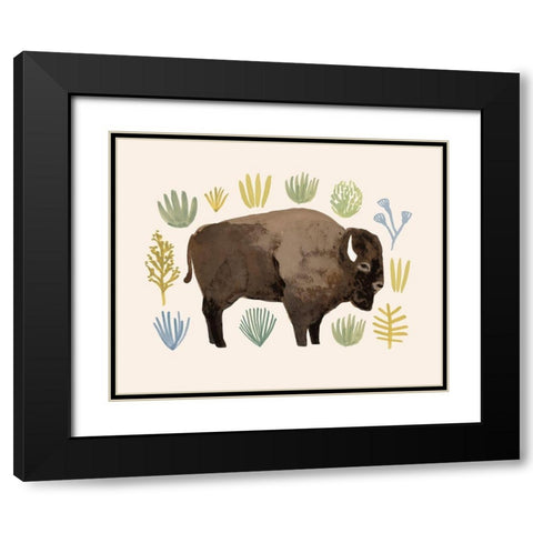 Sagebrush Prairie I Black Modern Wood Framed Art Print with Double Matting by Barnes, Victoria