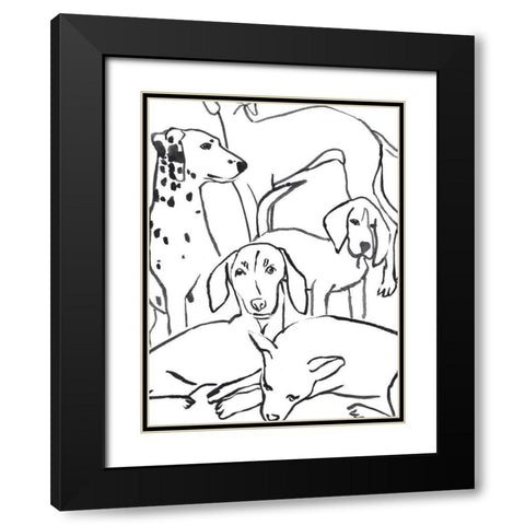 Loyal Companion I Black Modern Wood Framed Art Print with Double Matting by Warren, Annie