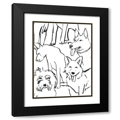 Loyal Companion II Black Modern Wood Framed Art Print with Double Matting by Warren, Annie