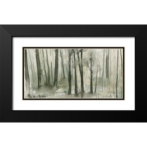 Into the Woods I Black Modern Wood Framed Art Print with Double Matting by Caroline, Emma