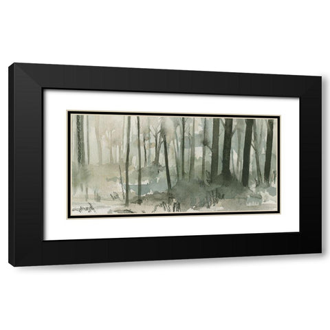 Into the Woods II Black Modern Wood Framed Art Print with Double Matting by Caroline, Emma