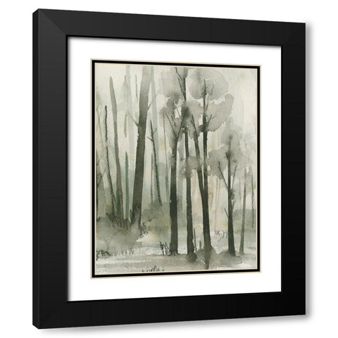 Into the Woods III Black Modern Wood Framed Art Print with Double Matting by Caroline, Emma