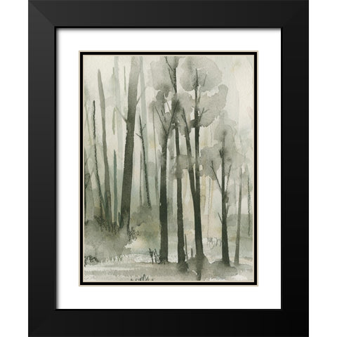 Into the Woods III Black Modern Wood Framed Art Print with Double Matting by Caroline, Emma