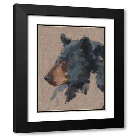 Big Bear IV Black Modern Wood Framed Art Print with Double Matting by Green, Jacob