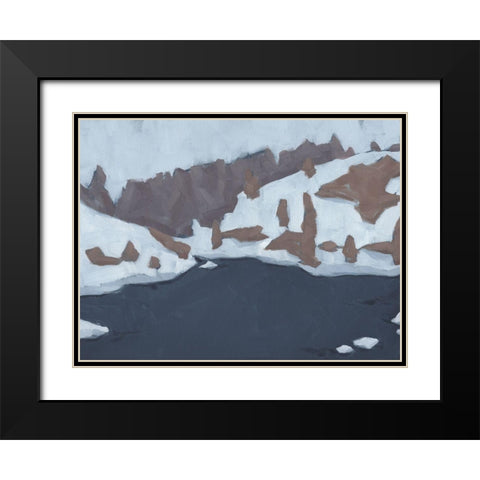 Henrys Fork II Black Modern Wood Framed Art Print with Double Matting by Green, Jacob