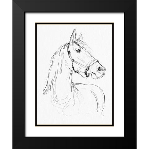 Bridle Portraits II Black Modern Wood Framed Art Print with Double Matting by Parker, Jennifer Paxton