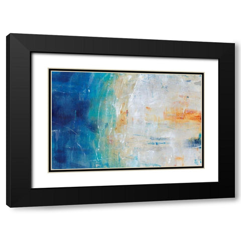 Blue Grotto II Black Modern Wood Framed Art Print with Double Matting by OToole, Tim