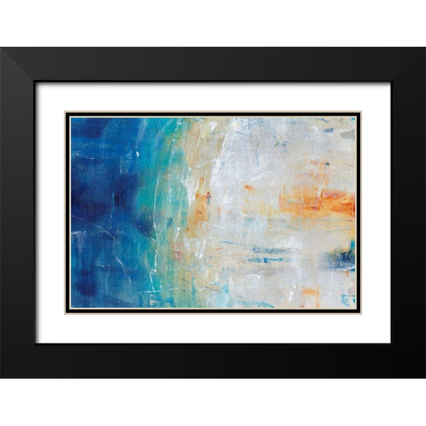 Blue Grotto II Black Modern Wood Framed Art Print with Double Matting by OToole, Tim