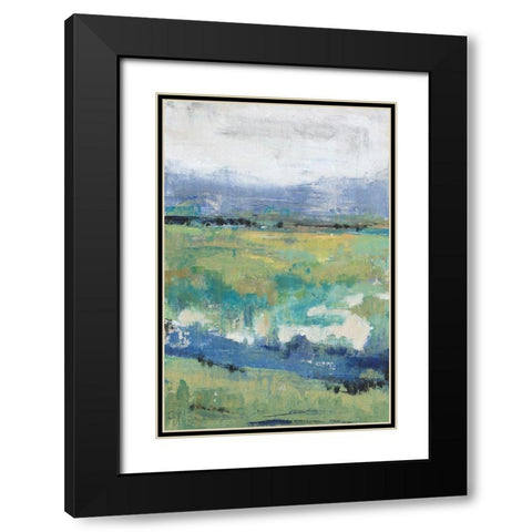 Front Range View I Black Modern Wood Framed Art Print with Double Matting by OToole, Tim