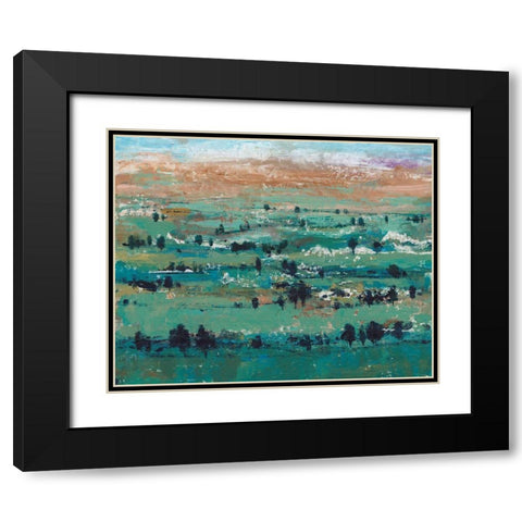 Valley High I Black Modern Wood Framed Art Print with Double Matting by OToole, Tim