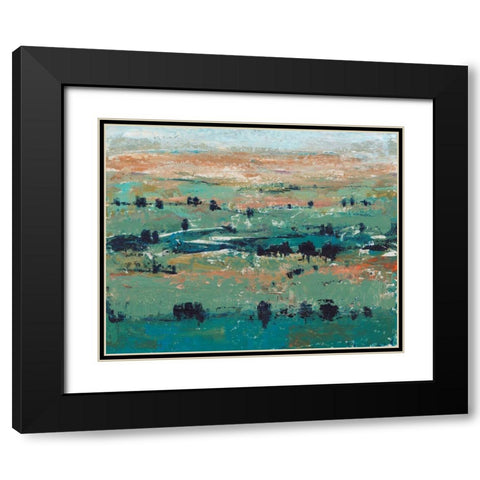 Valley High II Black Modern Wood Framed Art Print with Double Matting by OToole, Tim