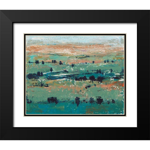 Valley High II Black Modern Wood Framed Art Print with Double Matting by OToole, Tim