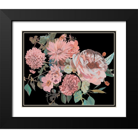 Night Blooming Flowers I Black Modern Wood Framed Art Print with Double Matting by Wang, Melissa