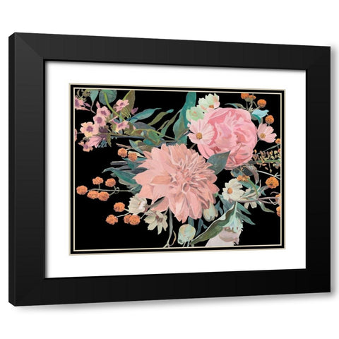 Night Blooming Flowers II Black Modern Wood Framed Art Print with Double Matting by Wang, Melissa