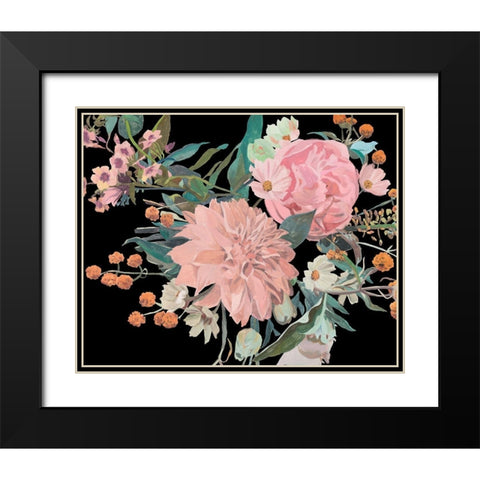 Night Blooming Flowers II Black Modern Wood Framed Art Print with Double Matting by Wang, Melissa