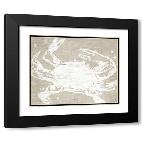 Weathered Crab II Black Modern Wood Framed Art Print with Double Matting by Vess, June Erica