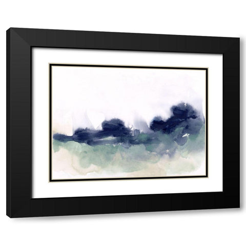 Lake Fog II Black Modern Wood Framed Art Print with Double Matting by Vess, June Erica