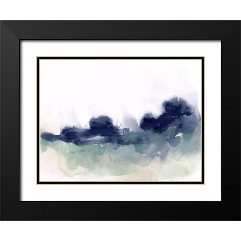 Lake Fog II Black Modern Wood Framed Art Print with Double Matting by Vess, June Erica