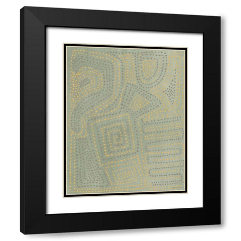Acacia II Black Modern Wood Framed Art Print with Double Matting by Lam, Vanna