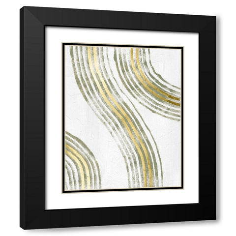 Outgoing I Black Modern Wood Framed Art Print with Double Matting by Lam, Vanna