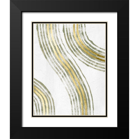 Outgoing I Black Modern Wood Framed Art Print with Double Matting by Lam, Vanna