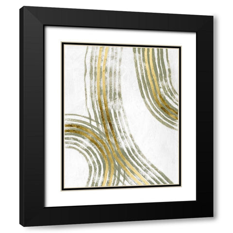 Outgoing IV Black Modern Wood Framed Art Print with Double Matting by Lam, Vanna