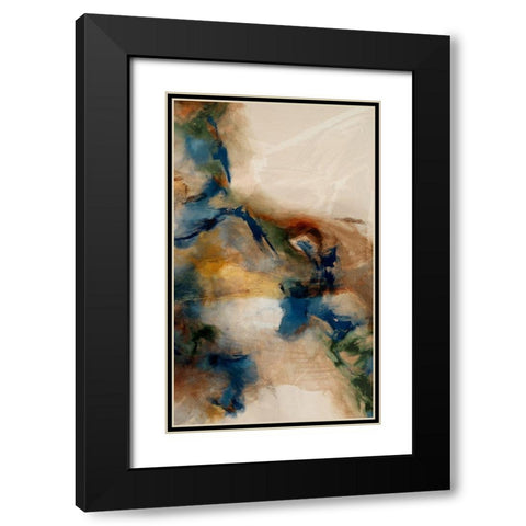 Merge I Black Modern Wood Framed Art Print with Double Matting by Jasper, Sisa