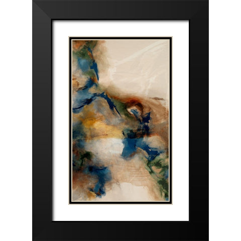Merge I Black Modern Wood Framed Art Print with Double Matting by Jasper, Sisa
