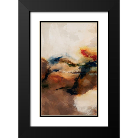 Merge II Black Modern Wood Framed Art Print with Double Matting by Jasper, Sisa
