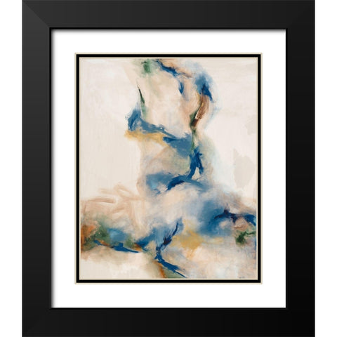 Onward I Black Modern Wood Framed Art Print with Double Matting by Jasper, Sisa