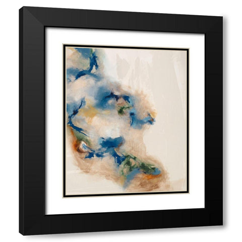Onward II Black Modern Wood Framed Art Print with Double Matting by Jasper, Sisa