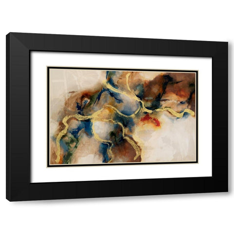 Submerge Black Modern Wood Framed Art Print with Double Matting by Jasper, Sisa