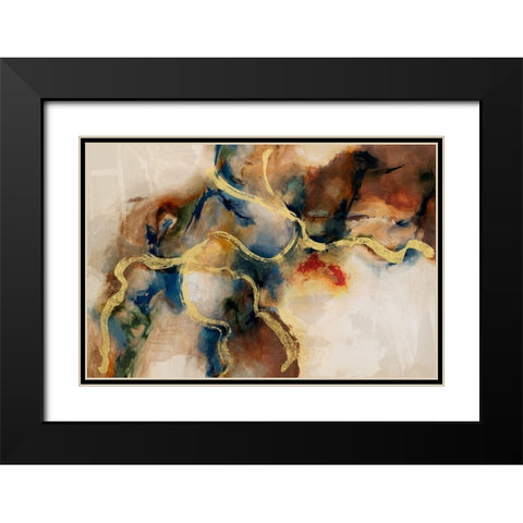 Submerge Black Modern Wood Framed Art Print with Double Matting by Jasper, Sisa
