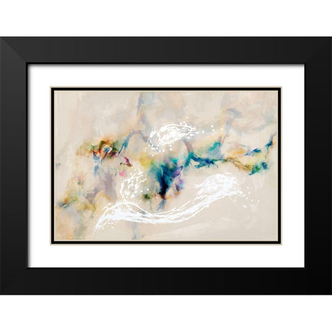 Stardust Black Modern Wood Framed Art Print with Double Matting by Jasper, Sisa