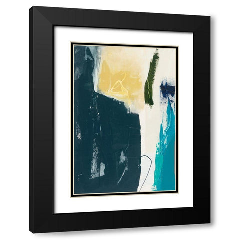 Obscure Abstract II Black Modern Wood Framed Art Print with Double Matting by Jasper, Sisa