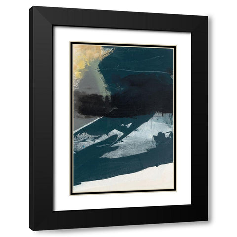 Obscure Abstract III Black Modern Wood Framed Art Print with Double Matting by Jasper, Sisa