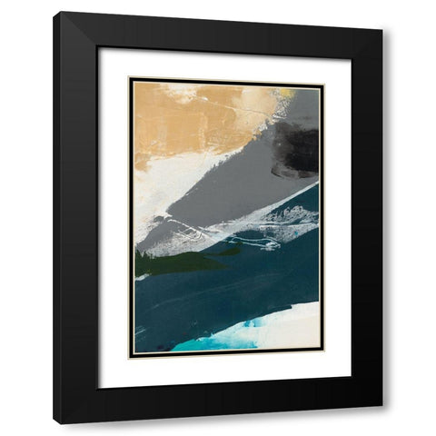 Obscure Abstract IV Black Modern Wood Framed Art Print with Double Matting by Jasper, Sisa