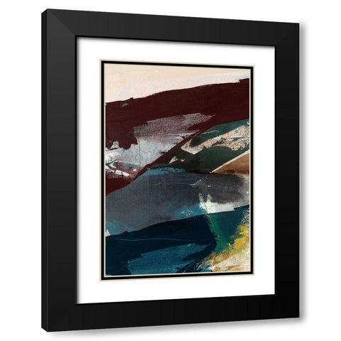 Obscure Abstract VI Black Modern Wood Framed Art Print with Double Matting by Jasper, Sisa