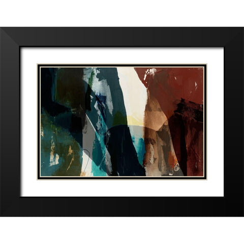 Obscure Abstract VII Black Modern Wood Framed Art Print with Double Matting by Jasper, Sisa