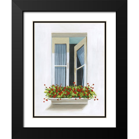 Through the Drapes I Black Modern Wood Framed Art Print with Double Matting by Popp, Grace