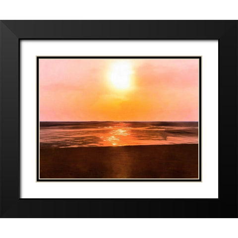 Sunset Dreams III Black Modern Wood Framed Art Print with Double Matting by Saunders, Alonzo